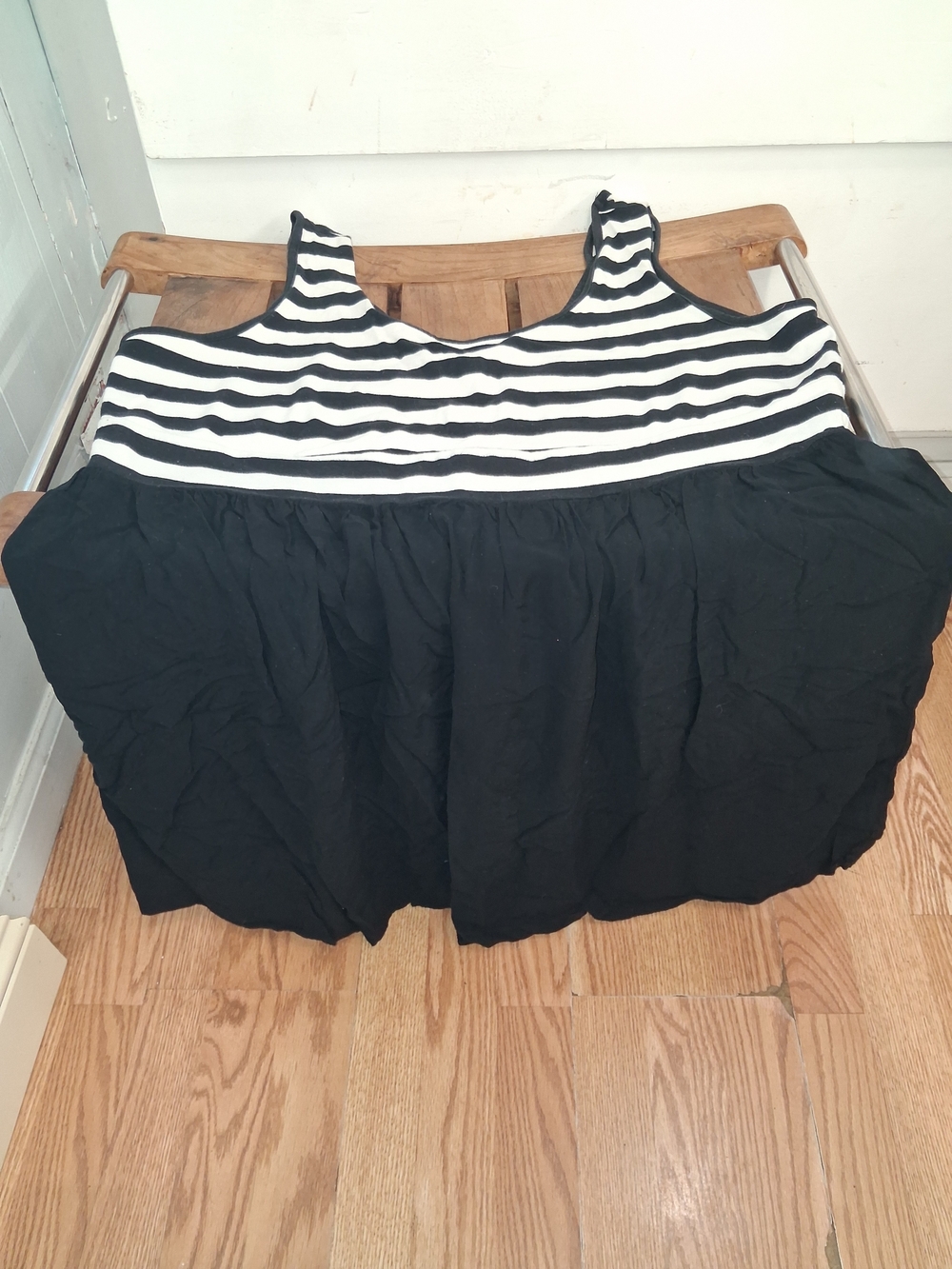 Women's Torrid Black & White Striped Tank Top Dress